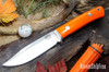 Bark River Knives: Hildi - CPM-CruWear - Blaze Orange G-10 - Black Liners