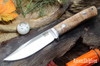 Bark River Knives: Hildi - CPM-CruWear - Mesquite Burl - White Liners #2