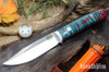 Bark River Knives: Hildi - CPM-CruWear - Red & Green Tigertail Maple Burl #2