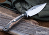 Lon Humphrey Knives: Blacktail - Forged 52100 - Storm Maple - Black Liners - LH22CJ001