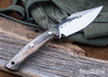 Lon Humphrey Knives: Blacktail - Forged 52100 - Storm Maple - Black Liners - LH22CJ005