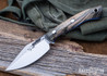 Lon Humphrey Knives: Blacktail - Forged 52100 - Storm Maple - Blue Liners - LH22CJ010