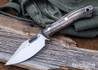 Lon Humphrey Knives: Blacktail - Forged 52100 - Storm Maple - Blue Liners - LH22CJ014