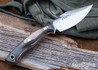 Lon Humphrey Knives: Blacktail - Forged 52100 - Storm Maple - Orange Liners - LH22CJ020