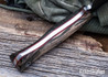 Lon Humphrey Knives: Blacktail - Forged 52100 - Storm Maple - Red Liners - LH22CJ027