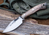 Lon Humphrey Knives: Blacktail - Forged 52100 - Storm Maple - Red Liners - LH22CJ031