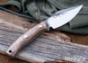 Lon Humphrey Knives: Blacktail - Forged 52100 - Curly Maple - Black Liners - LH22CJ034