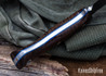 Lon Humphrey Knives: Blacktail - Forged 52100 - Tasmanian Blackwood - Blue Liners - LH22CJ067