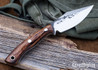 Lon Humphrey Knives: Blacktail - Forged 52100 - Box Elder Burl - Black Liners - LH22CJ088