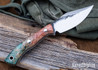 Lon Humphrey Knives: Blacktail - Forged 52100 - Box Elder Burl - Black Liners - LH22CJ094