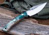 Lon Humphrey Knives: Blacktail - Forged 52100 - Box Elder Burl - Red Liners - LH22CJ142