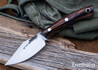 Lon Humphrey Knives: Blacktail - Forged 52100 - Desert Ironwood - Black Liners - LH22CJ144
