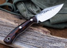 Lon Humphrey Knives: Blacktail - Forged 52100 - Desert Ironwood - Black Liners - LH22CJ144