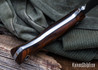 Lon Humphrey Knives: Blacktail - Forged 52100 - Desert Ironwood - Black Liners - LH22CJ145