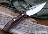 Lon Humphrey Knives: Blacktail - Forged 52100 - Desert Ironwood - Blue Liners - LH22CJ149