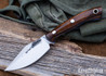 Lon Humphrey Knives: Blacktail - Forged 52100 - Desert Ironwood - Blue Liners - LH22CJ151