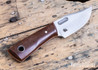 Bradshaw Blades: Biddie Bowie - Vintage Crosscut Micarta - Orange Liners - AEB-L