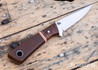 Bradshaw Blades: Pocket Scalpel 1 Off - Brown Micarta - Koa Bolster - Orange & White Liners - MagnaCut