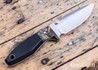 Bradshaw Blades: Dead Drop EDC - Black Canvas - Buckeye Burl Bolster - OD Green Liners - D2 Tool Steel