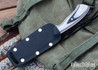 5612  Carter Cutlery: Muteki - Aviator - White & Black G10 - Red Linen Micarta & White G10 Liners - CC21CJ004