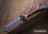 Zero Tolerance: 0450CFDAMS - Orange & Red Carbon Fiber - Vegas Forge Stainless Damascus - Titanium Framelock