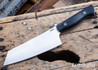 Lishen Knives: Bunka - Black Linen Micarta - Mosaic Pins - LK08DJ005