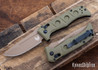 Benchmade Knives: 2730FE-2 Mini Auto Adamas - AXIS Auto - OD Green G-10 - CPM-CruWear - Flat Earth Cerakote