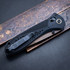 Benchmade Knives: 710FE-2401 Limited Edition - 25th Anniversary AXIS Lock - Black Aluminum - CPM-MagnaCut - Flat Earth PVD