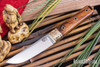 Bark River Knives: Kitsune Tanto - CPM 154 - Brass Bolster - Desert Ironwood - Hollow Brass Pins #4