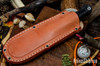 Bark River Knives: Gunny - PSB-27 - Green Tigertail Maple Burl - Mosaic Pins