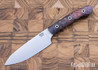 Bark River Knives: Petty-Z - CPM-154 - Purple Maple Burl - Black Liners - Hollow Pins