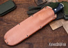 Bark River Knives: Bravo 2 - CPM 3V - Blaze Orange G-10 - Thick Black Liners - Swedge