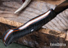 Lon Humphrey Knives: Parabellum - Forged 52100 - Curly Maple - Orange Liners - LH10FJ039