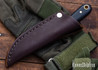 L.T. Wright Knives: Frontier First - Natural Micarta - Matte - White Liners - 01 Tool Steel - Flat