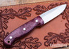 L.T. Wright Knives: GNS - Saber Grind - Home Brew Berry Punch Resin - Red Liners - White Pins - Polished - AEB-L 