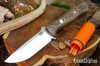 Bark River Knives: Bravo 1 - CPM 154 - Bog Oak - White Liners