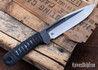 Bradshaw Blades: Fighter 1-Off - 5160 Carbon Steel - Two-Tone Finish - Paracord Wrap - Titanium Menuki - BB26FJ001