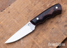 5719  Carter Cutlery: Muteki - Freestyle - Arizona Desert Ironwood  - Red & Black G10 Liners - CC24GJ001