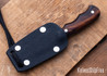 5719  Carter Cutlery: Muteki - Freestyle - Arizona Desert Ironwood  - Red & Black G10 Liners - CC24GJ001