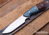 3128 Carter Cutlery: Carter - Kata-ha Aviator - Natural G10 & Arizona Desert Ironwood -  Grey G10 Liners - Nickel & Mosaic Center Pins - Right Handed - Single BevelCC24GJ018