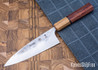 5471  Carter Cutlery: Muteki - Petty - Bubinga & Canarywood  - Copper & Black G10 Liners - CC24GJ028