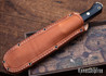 Bark River Knives: Squad Leader II - CPM 3V - Burgundy Tigertail Maple Burl
