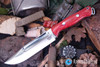 Bark River Knives: Squad Leader II - CPM 3V - Firedog Canvas Micarta - Black Liner