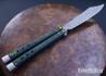 Benchmade Knives: 99-242 Necron - Gold Class Bali-Song - Jungle Wear Fat Carbon - Monarch Damasteel