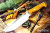 Bark River Knives: Bravo Survivor - CPM 3V - Natural Canvas Micarta - Black Liners