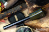 Bark River Knives: Firesteels - Green Canvas Micarta - Blue Liners