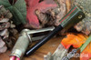 Bark River Knives: Firesteels - Green Canvas Micarta - Red Liners