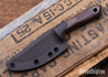 Bradshaw Blades: EDC - Vintage Crosscut Micarta - D2 Tool Steel - Tapered Tang - BB16IJ007