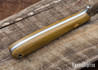 Lishen Knives: Orson - Natural Canvas Micarta - Brass Pin - LK17IJ018