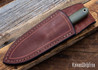 Lishen Knives: Orson - Natural Canvas Micarta - Brass Pin - LK17IJ018